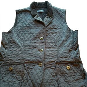 Talbots Quilted Jacket with Corduroy Collar